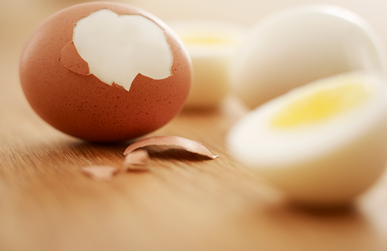 Hard-boiled eggs