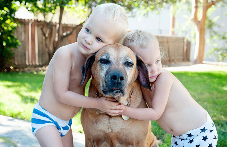 Giving great big snuggly hugs