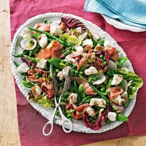 Bean, Pea and Mixed Leaf Salad