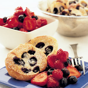 Blueberry popovers