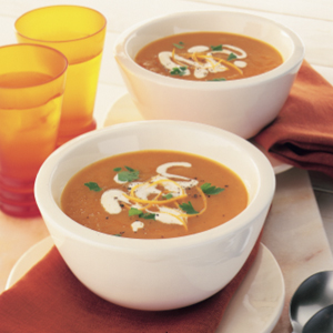 Carrot soup with orange