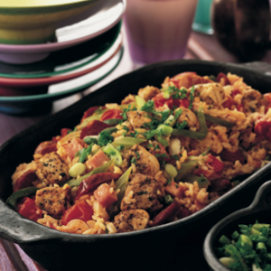 Chicken and sausage jambalaya
