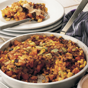 Chicken and sweet potato hash