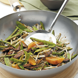 Citrus duck stir-fry