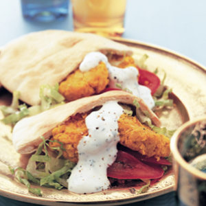 Falafel pitas