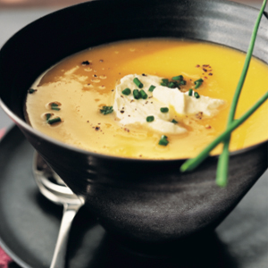 Golden lentil soup