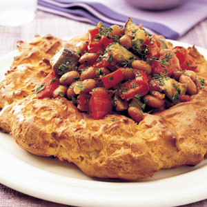 Gruyre gougre with ratatouille
