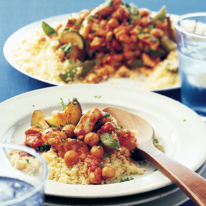 Moroccan chicken with couscous