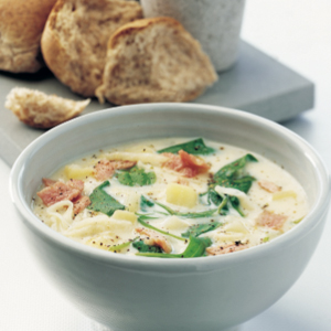 Potato and bacon chowder 