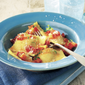 Potato-filled Sardinian ravioli
