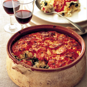 Provenal silverbeet tian
