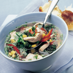Quick chicken soup
