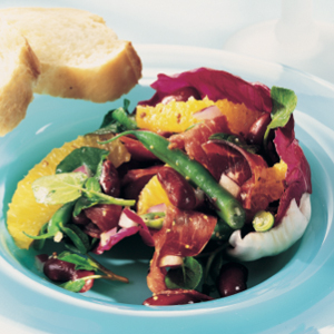 Radicchio and bean cups