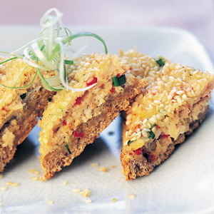Seafood sesame toasts 