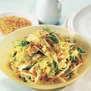 Sesame greens and bean sprouts