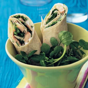 Smoked trout wraps