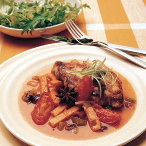 Spiced pork with sweet potatoes