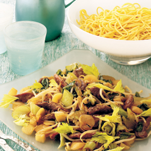Spicy stir-fried duck