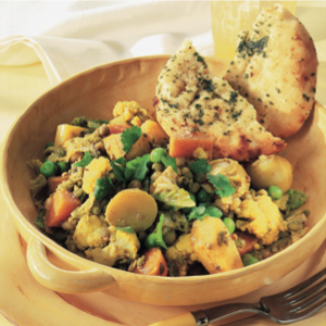 Stir-fried vegetable curry