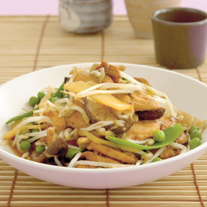 Teriyaki chicken with vegetables