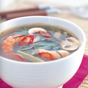 Thai sour seafood soup