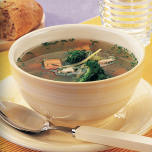 Zesty chicken broth