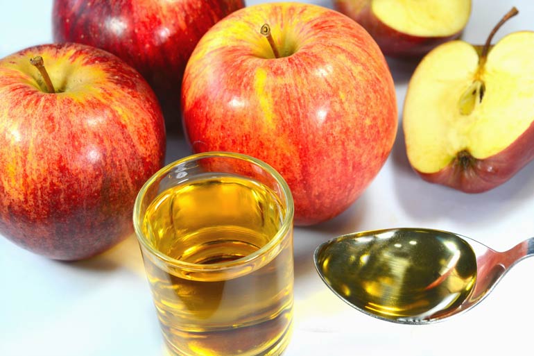 44. Take apple cider vinegar