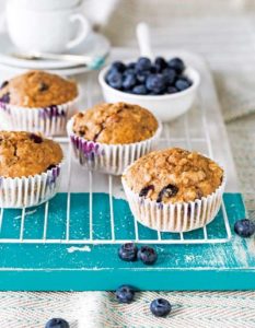 Blueberrry and Oat Breakfast Muffins