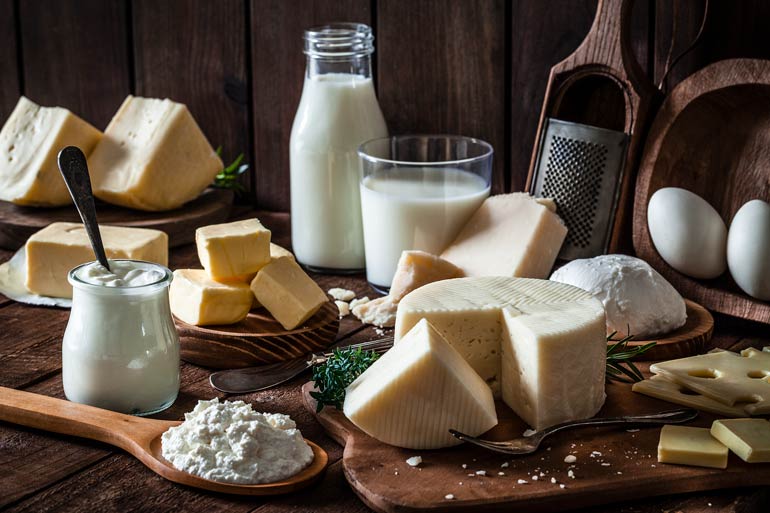 42. Cut back on dairy
