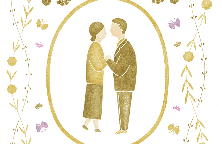 The Gold and Ivory Tablecloth