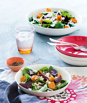 Roasted Pumpkin and Beetroot Salad