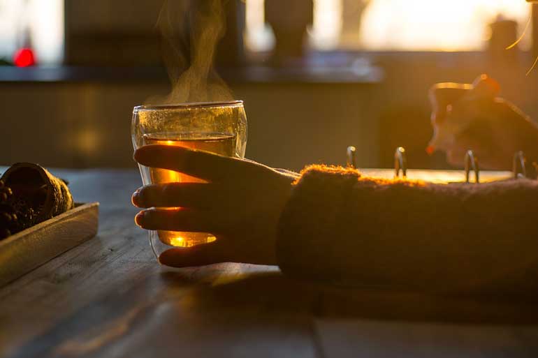 5. Drink tea instead of coffee