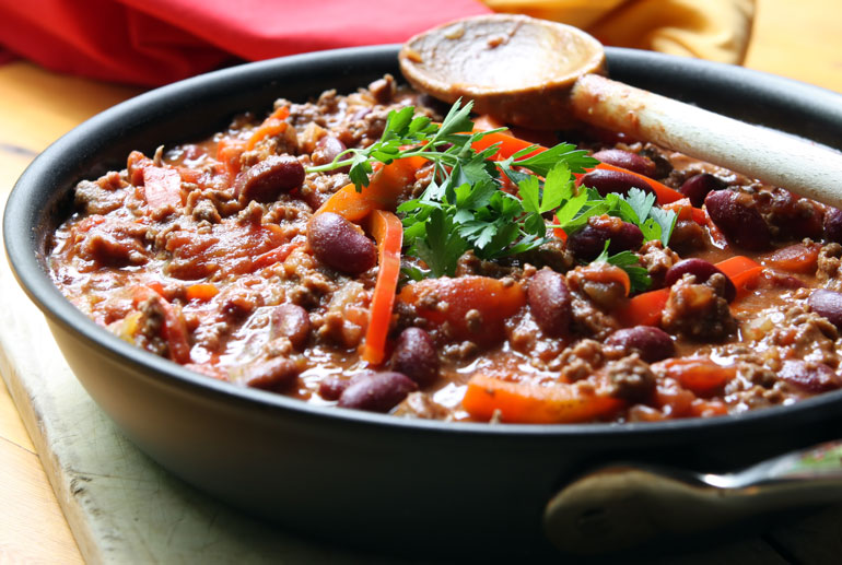 Speedy two-bean chilli