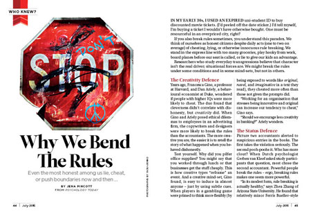 Why We Bend the Rules
