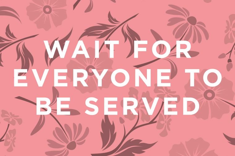 When to start eating: