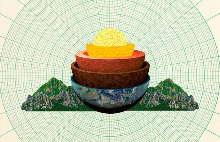What mountain peak is farthest from the centre of the earth?
