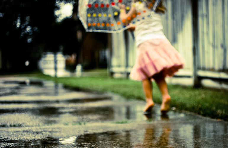 The smell of bitumen in the summer rain