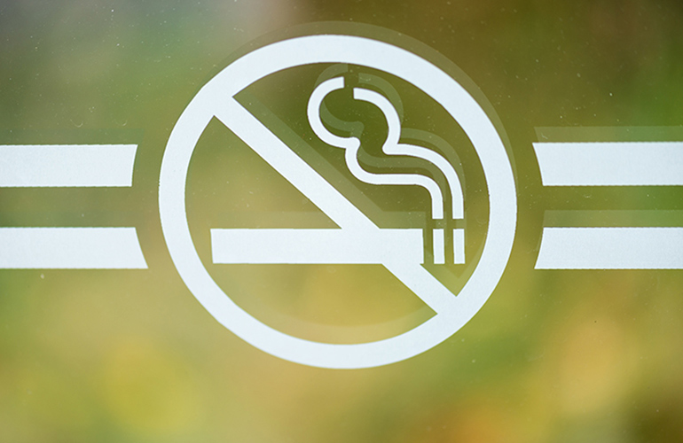 Not smoking