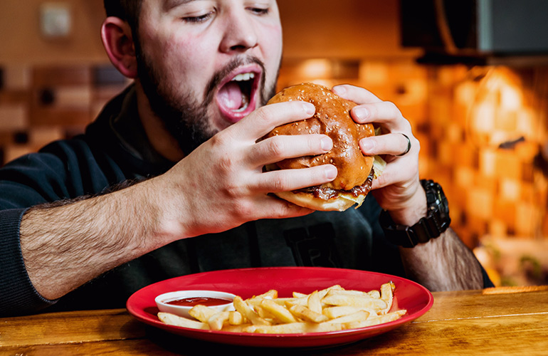 Eating too much fast food