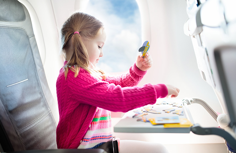 Keep kids occupied and other passengers happy