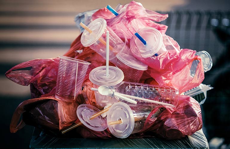 Most plastic is single-use