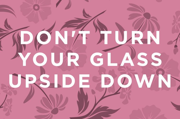 What to do if you’re not drinking wine: