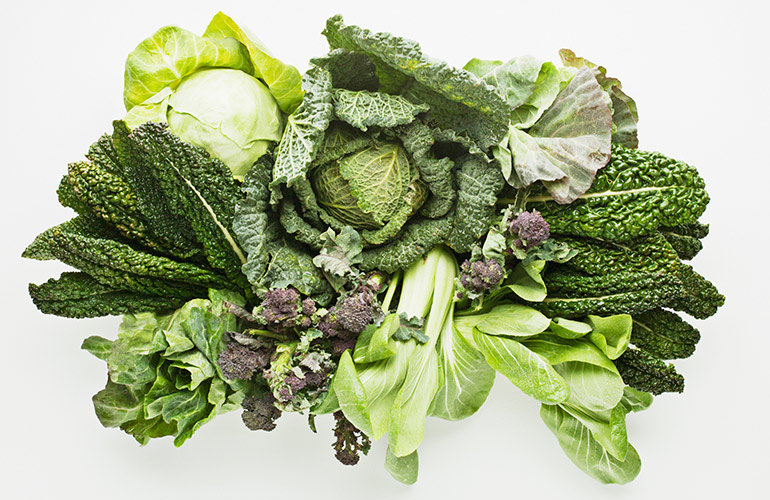 Green, leafy vegetables