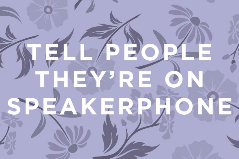 How to talk on speakerphone: