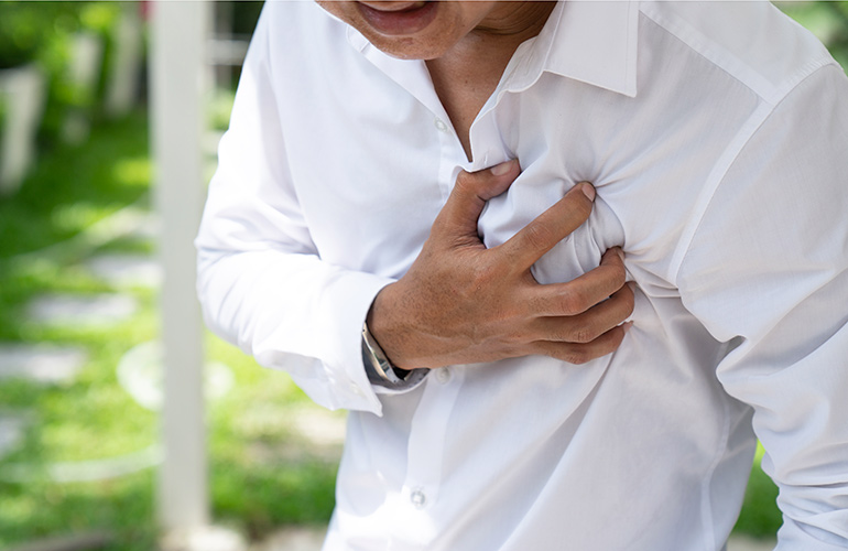 Pain that spreads across your chest