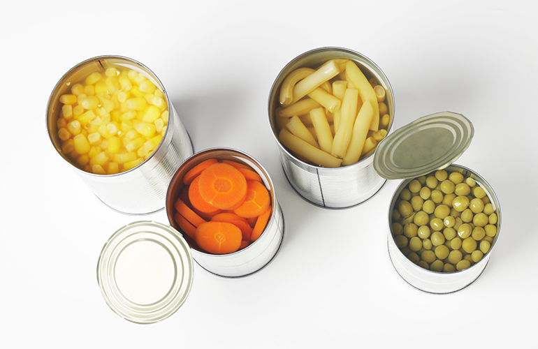 Give tinned veggies a bath
