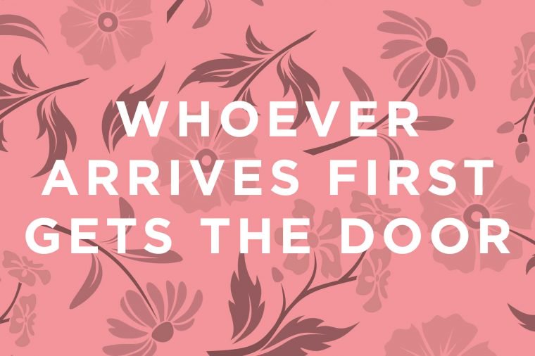 How to open the door for someone else: