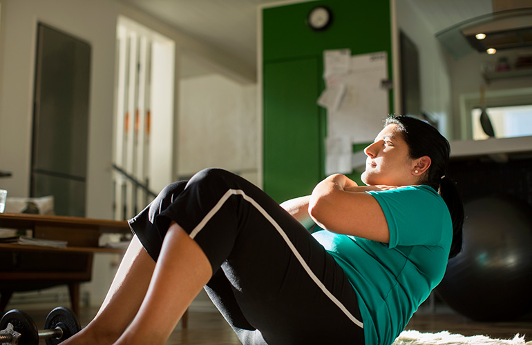 You can exercise your way to a six-pack