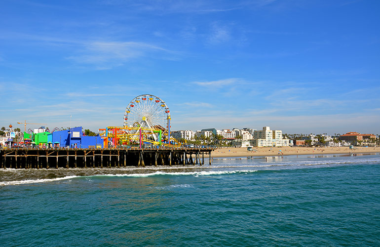 The Santa Monica Pier, California, USA