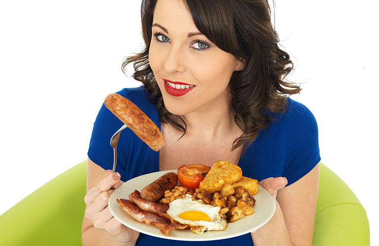 Eating breakfast (or any meal) when you’re not hungry